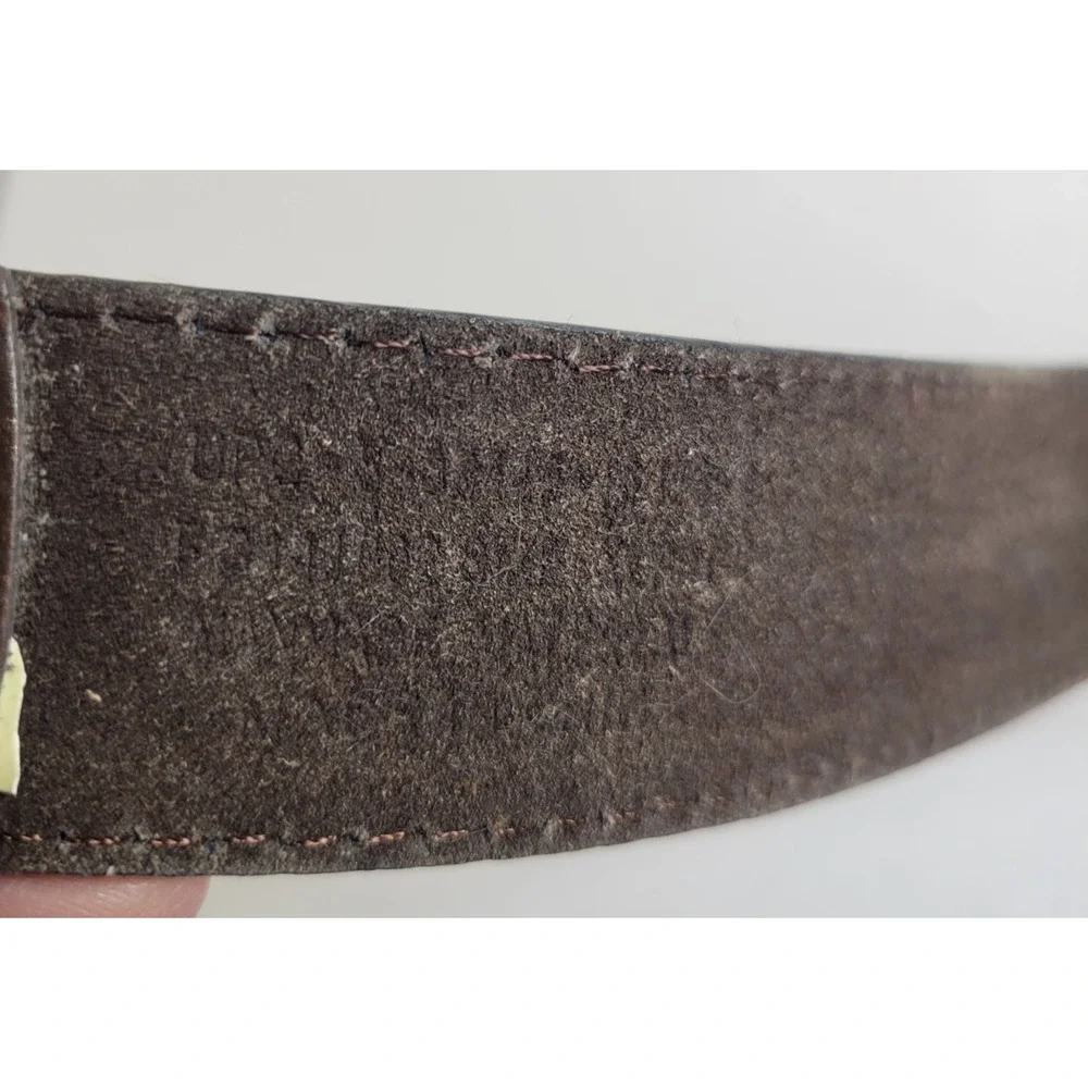 Casual Belt Brown‎ Faux Leather Formal Business Work Office Men's Size XL